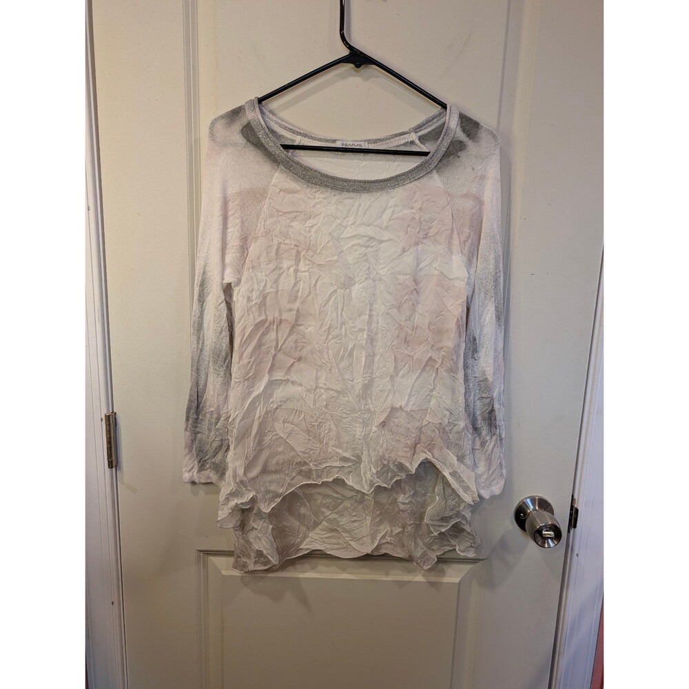Women's Femme Fatale Chiffon Long Sleeve Blouse White Small Italy